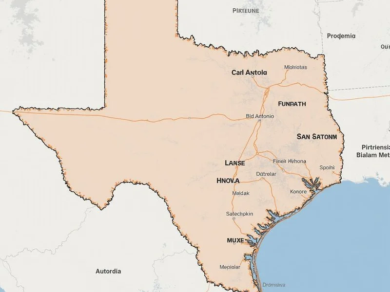 Map of ATX Container Homes service area across San Antonio and the Texas Hill Country