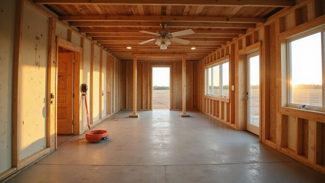 Drywall and paneling over spray foam walls