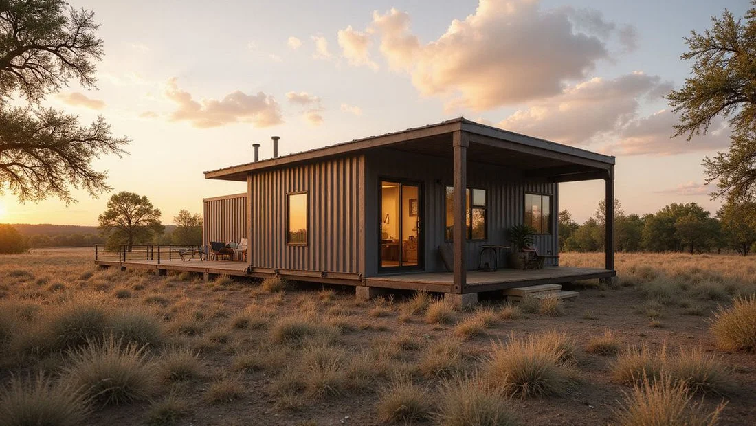 Ready-to-ship pre-built container home on the lot
