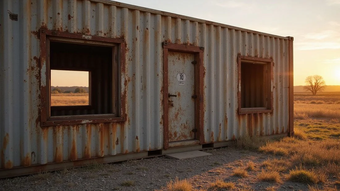 Welded and reinforced window and door cutouts in a steel wall
